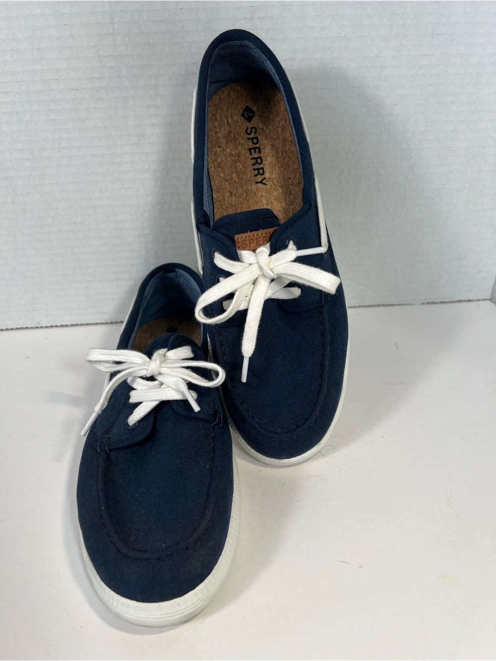 Sperry Venice Boat Navy Canvas Lace-Up Boat Shoes Women’s 8.5